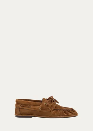 Saint Laurent Le Suede Boat Loafers