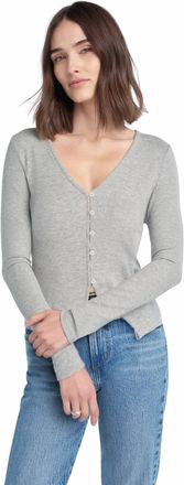 Favorite Daughter Good Luck Long Sleeve Top In Heather Grey