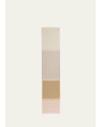 Loewe Anagram Wool Silk Scarf