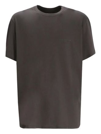 A|X Armani Exchange logo-embroidered cotton T-shirt - men - Cotton - M - Brown