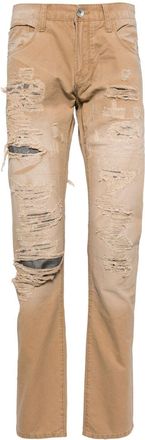 Private Stock The Louis cotton straight trousers - men - Cotton - 34 - Neutrals