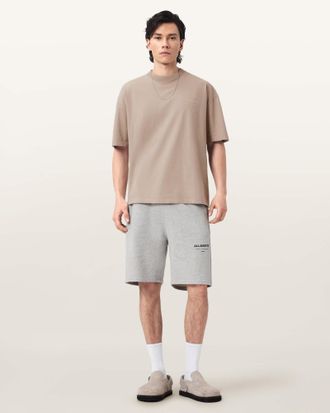AllSaints Xander Flocked Logo Oversized T-Shirt