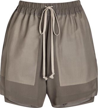 Rick Owens Silk Boxer Shorts - Light Brown - 44 (UK12 / M)