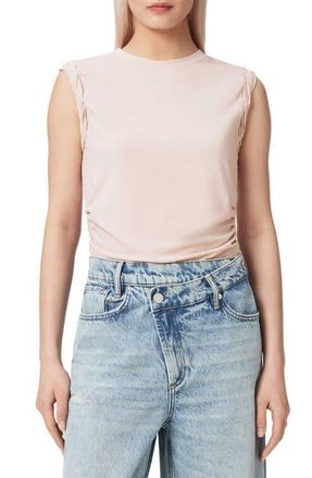 AllSaints West Side Ruched Tank in Crystal Pink at Nordstrom, Size X-Small