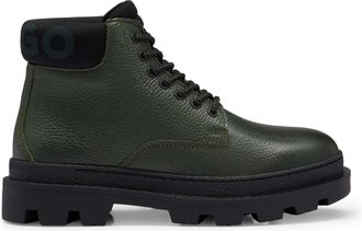 HUGO BOSS Mens Hugo Graham Half Boots in Green