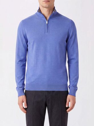 Paul Smith Pure Merino Wool Half-Zip Turtleneck Jumper