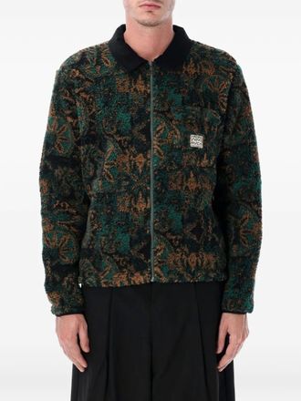 Rvca zip-up patterned shirt jacket - Green