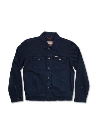 Iron And Resin Mens Bull Denim Sand Jacket In Indigo