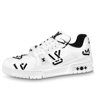 Louis Vuitton LV Trainer Sneakers White Black 1AAGXX