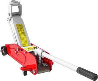 OEM Gato Hidr&aacute;ulico De Perfil Bajo De Acero Resistente, Carga M&aacute;xima De 2000 Kg, Capacidad De Elevaci&oacute;n De 12-30 Cm, Rojo