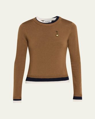 Monse Triple-Layer Wool Crewneck Sweater