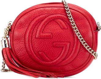 Gucci Pre-owned Gucci Mini Pebbled Calfskin Soho Chain Crossbody Ladies 353965 498879