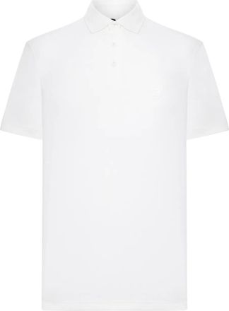 Giorgio Armani Polo con logo - Bianco