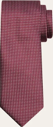 Brioni Mens Micro-Woven Silk Jacquard Tie