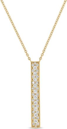 Bony Levy Rita Diamond Bar Pendant Necklace in 18Ky Gold at Nordstrom Rack