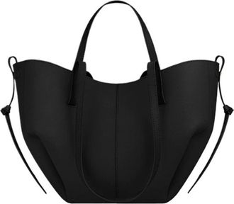 Generic Compatible For Womens Large Capacity Leather Hand-held Wing Bag, Pleated Underarm Tote, Casual And One Shoulder(A3)