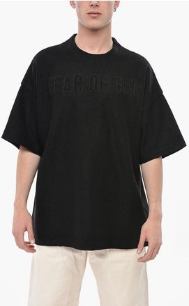 Fear of God Short-Sleeve Wool Knit with Terry Logo size Xl