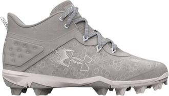 Under Armour Mens Harper 8 Mid Baseball Shoes In Grey