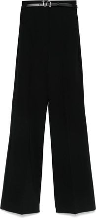 Sportmax Max Mara Texas Broek - Dames - Wijde Broeken - Zwart - S - Broeken