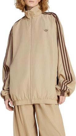 adidas Originals Firebird Adilenium Track Jacket in Stone Khaki/Earth Strata at Nordstrom, Size X-Small