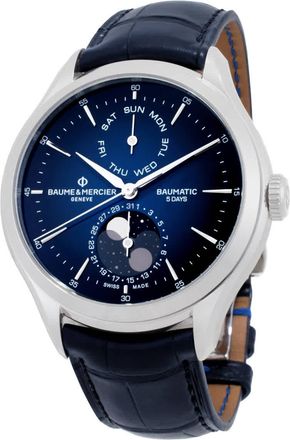 Baume & Mercier Clifton Baumatic Automatic Blue Dial Mens Watch M0A10593
