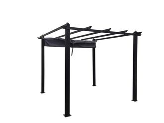 Concept Usine Cenador autoportante 3 x 3 m, aluminio y lona de poli&eacute;ster gris