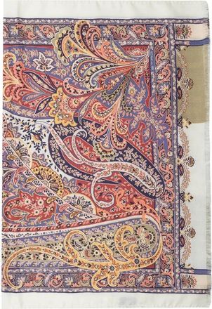Etro Silky Scarves - Heren - Zijden sjaals - Veelkleurig - ONE Size - Accessoires