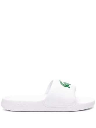 Lacoste Serve 1.0 slides - men - Polyacrylonitrile - 10 - White