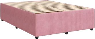vidaXL Vidaxl - Estructura de cama sin colchón terciopelo rosa 160x200 cm