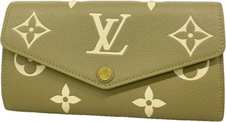 Louis Vuitton Beige Long Wallet (Bi-Fold) (Pre-Owned)