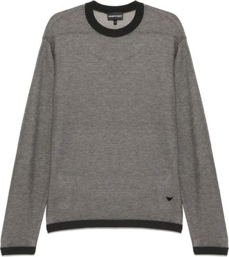 Emporio Armani Maglione con trama in rilievo - Grigio