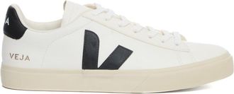 Veja Campo Leather Sneakers With Contrasting Accents