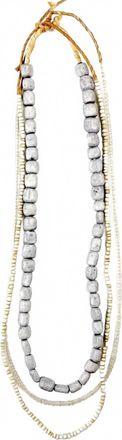 Twine & Twig Womens Layer Necklace 3 Sets In Gray