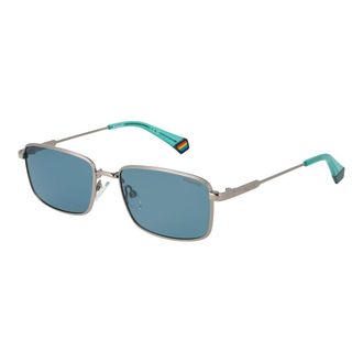Polaroid Unisex Gray Metal Sunglasses - Grey - One Size
