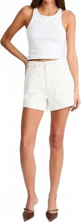 Abrand High-Rise Venice Short In Western White