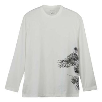 adidas Y-3 Graphic Long Sleeve T-shirt Core White IX0404