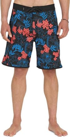 Quiksilver Jetty Bloom 19 Board Shorts in Anthracite at Nordstrom, Size 32