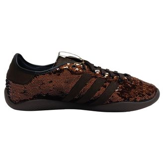adidas Originals Adidas x Wales Bonner Karintha Sequined Sneakers in Brown Satin