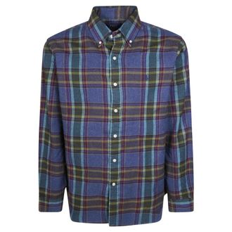 Polo Ralph Lauren Woven Sport Shirt - Heren - Casual Overhemden - Blauw - S - Katoen - Overhemden