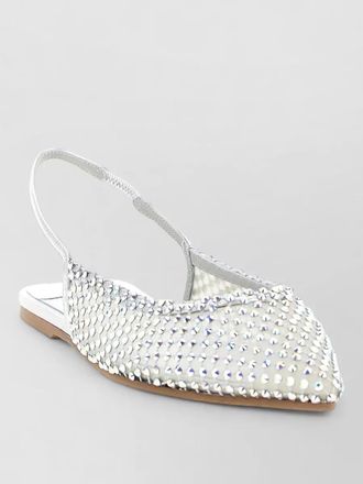 Le Silla gilda mesh ballerina flats pointed toe