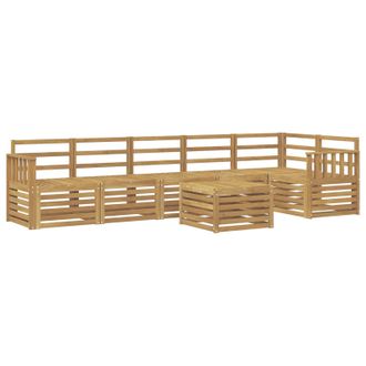 vidaXL Conjunto De Sof&aacute;s De Exterior 7 Pcs Blanco 59 X 59 X 37 Cm Vidaxl