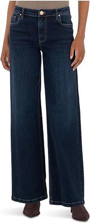 Kut from the Kloth Jeans High-rise Wide Leg Clean Hem In Attributable Womens Jeans Attributable : 18 31.5, Cotton/Denim/Polyester