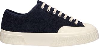 Superga Mens Unisex Adult 2432 Works Hairy Suede Trainers (Navy/Off White) - Size UK 10.5