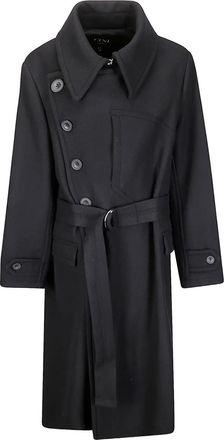 Cini Cappotto con cintura - Nero