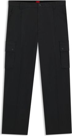 HUGO BOSS Relaxed-fit trousers with cargo styling