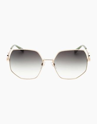 Marc Jacobs Womens Marc Jacobs Green Leg Ends Gold Sunglasses - Size: ONE size