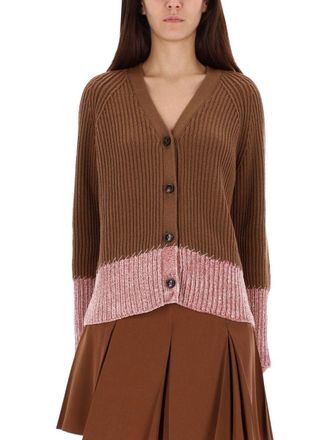 Marni Cardigan With Color Block Pattern