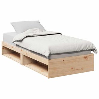 Berkfield Home Day Bed without Mattress 90x200 cm Solid Wood Pine in Brown