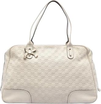 Gucci Pre-owned Handbags, female, White, Size: ONE SIZE Pre-owned Princy Tote