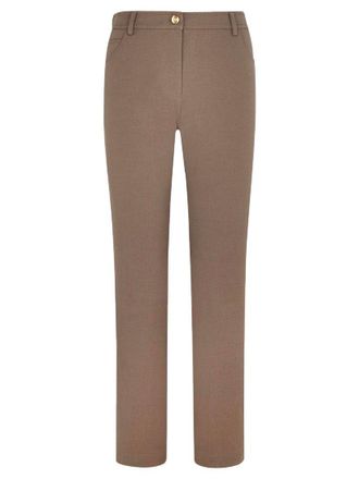 Generic Smart Straight Leg Lightweight Cotton Mix Jeans/Trousers (UK, Numeric, 12, Regular, Petite, Mink)